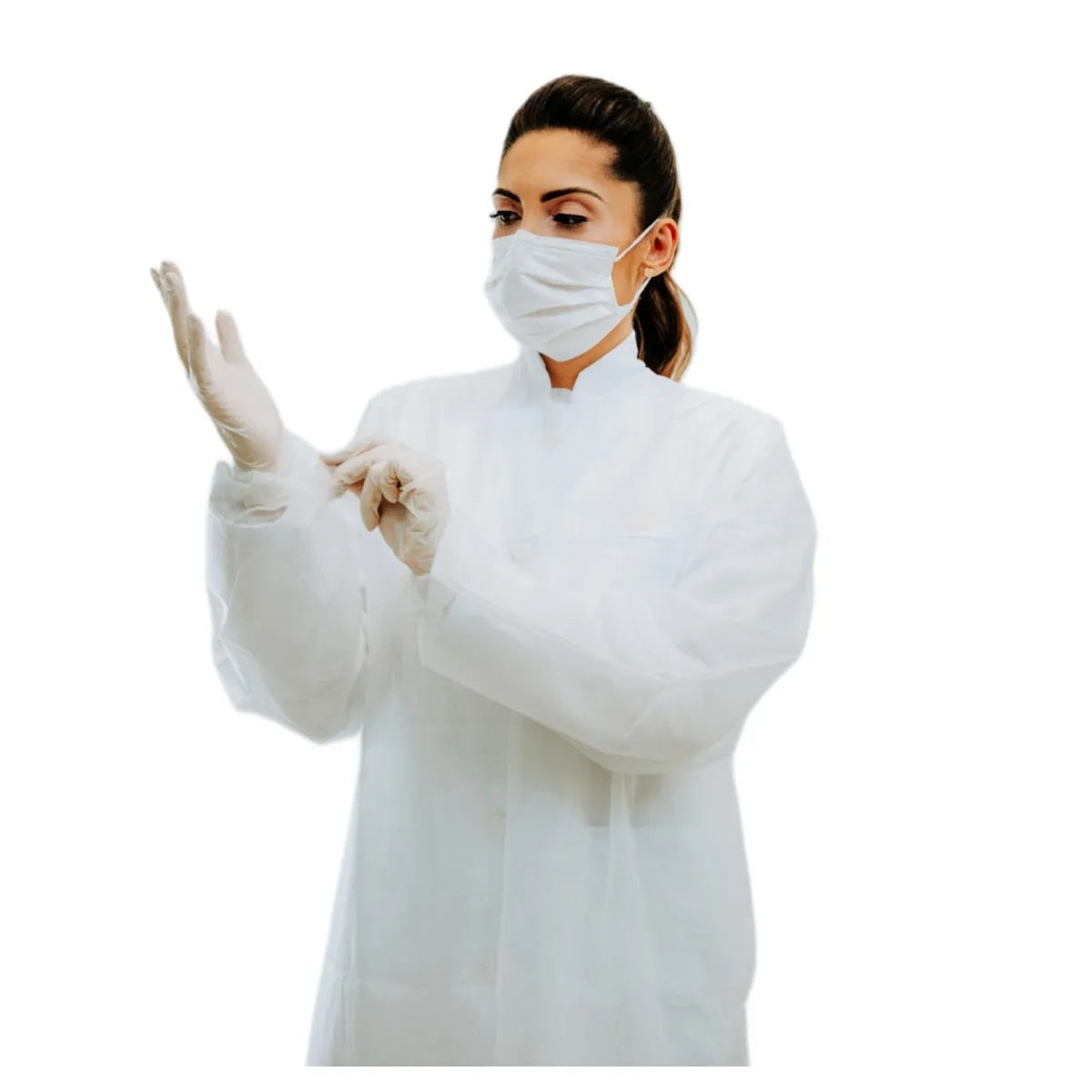 AVENTAL DESCARTÁVEL MANGA LONGA 40G MEDIX - 10 UNIDADES