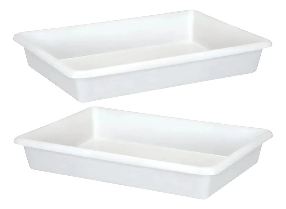 Kit 10 Bandejas Plásticas Multiuso Para Açougue 12 L Pleion