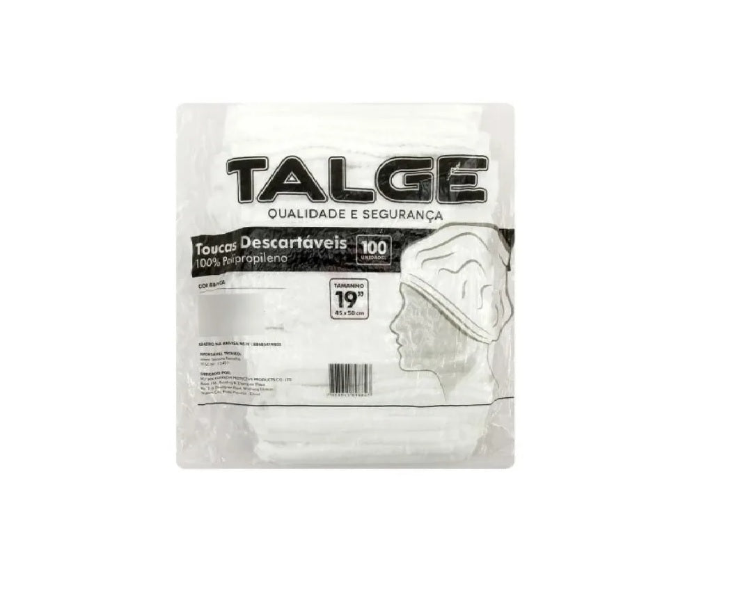 TOUCA SANFONADA DESCARTAVÉL C/ 100 UNIDADES - TALGE