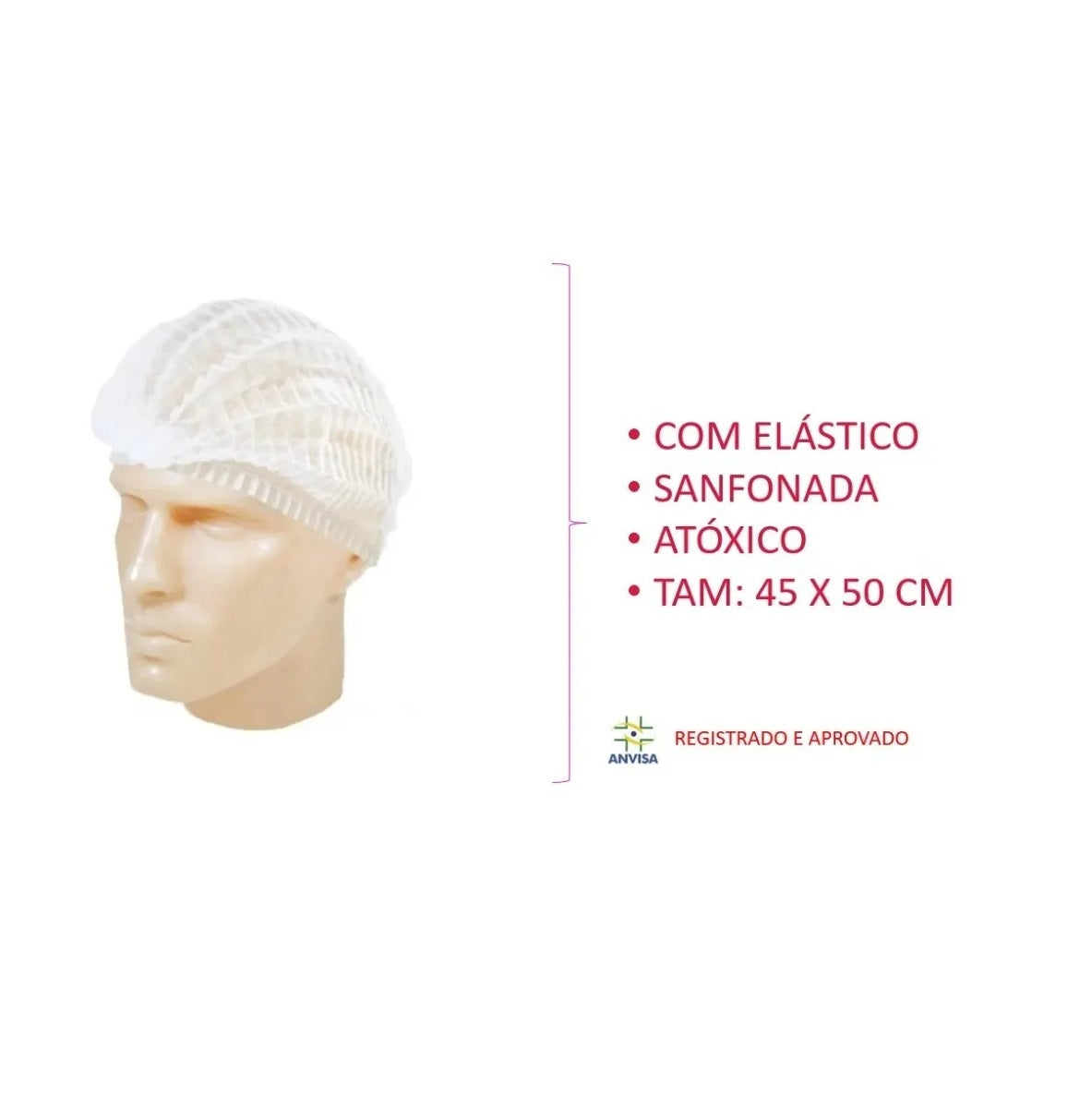 TOUCA SANFONADA DESCARTAVÉL C/ 100 UNIDADES - TALGE