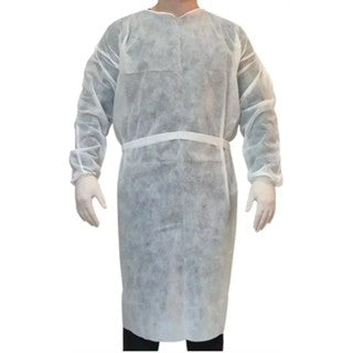 AVENTAL DESCARTÁVEL MANGA LONGA 30G MEDIX - 10 UNIDADES