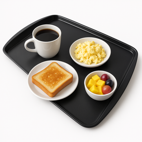 BANDEJA 34CM COR PRETA CAFÉ 1397 - PLEION