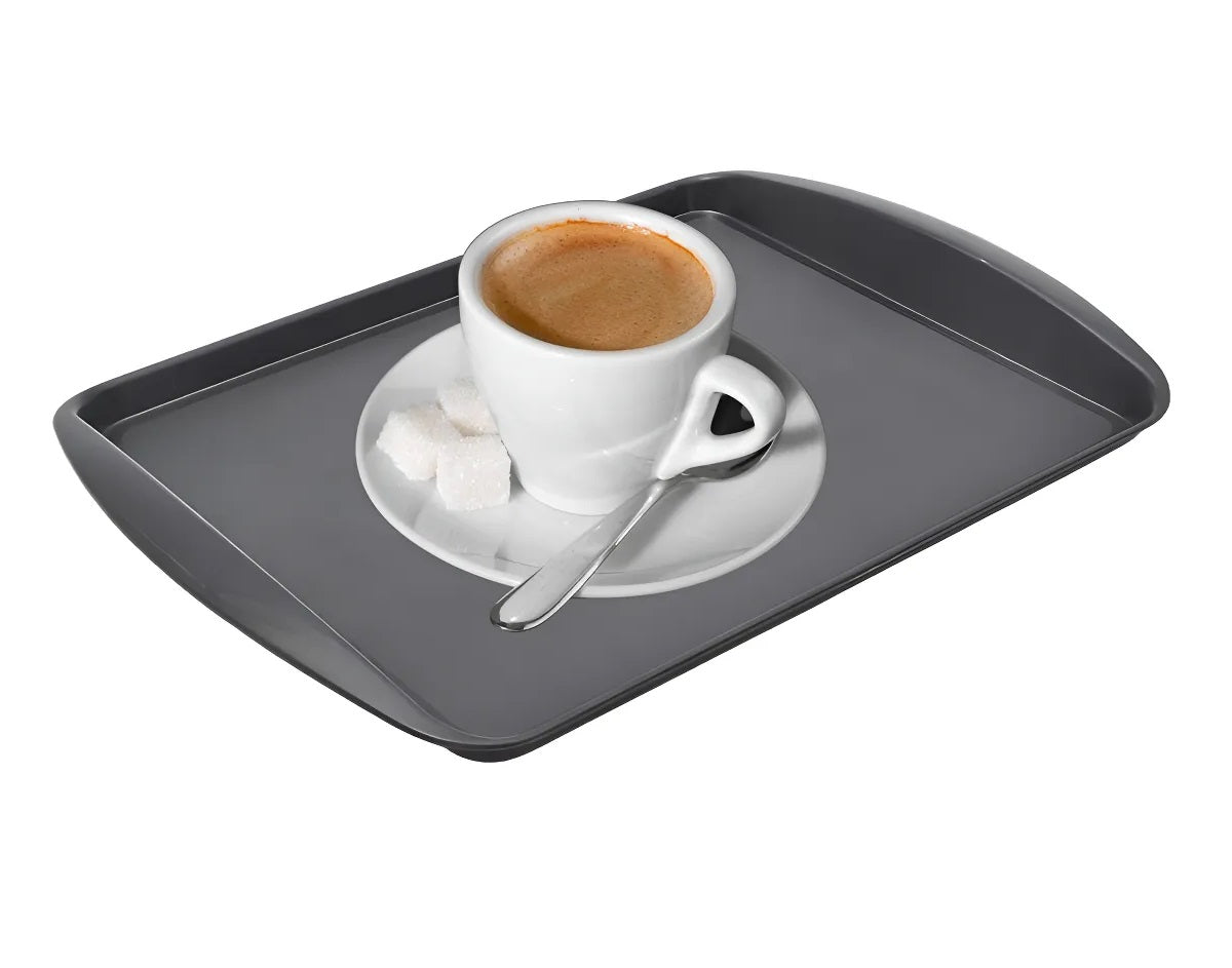 BANDEJA 34CM COR PRETA CAFÉ 1397 - PLEION