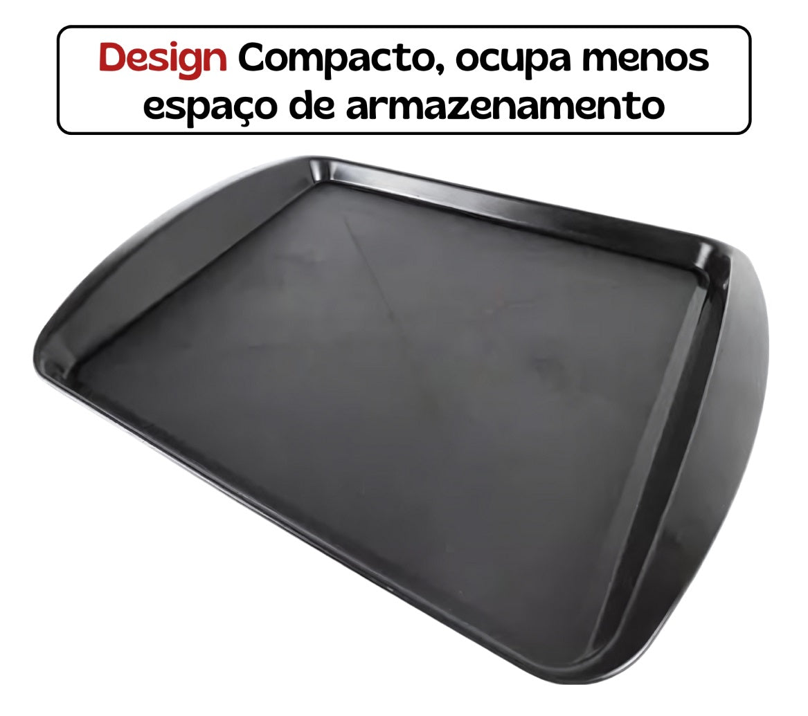 BANDEJA RESTAURANTE COR PRETA 43CM 1797 - PLEION