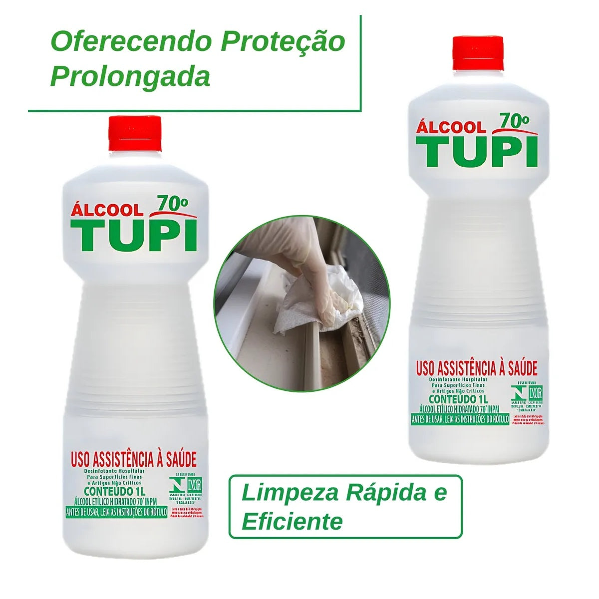 ALCOOL 70% LÍQUIDO INPM C-1000ML TUPI
