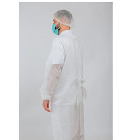 AVENTAL DESCARTÁVEL MANGA LONGA 20G TECBOND - 10 UNIDADES