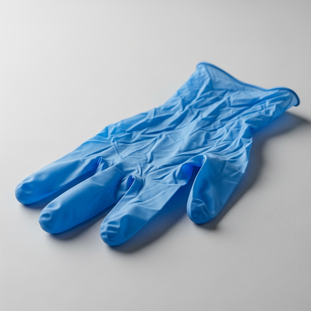 LUVA DE NITRILO AZUL SEM PÓ C/100 MEDIX - TAM.