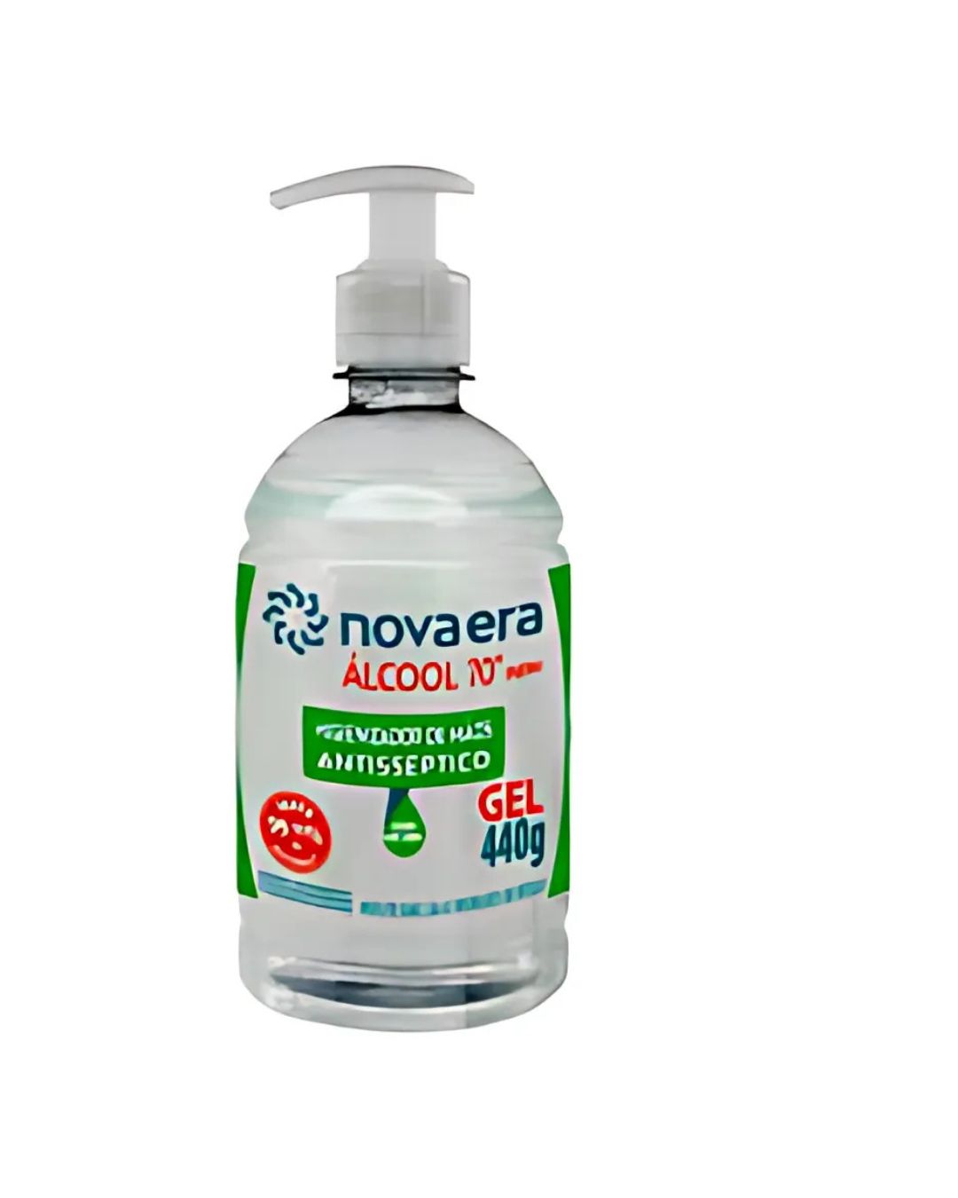 Álcool Gel 440g Antisséptico Pumper - Nova Era
