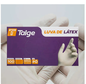 KIT 10 CAIXAS DE LUVA LÁTEX C/PO TALGE