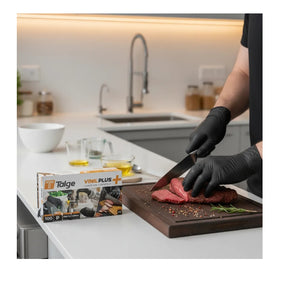 LUVA VINIL FLEX COR PRETA S/PÓ TALGE - TAM